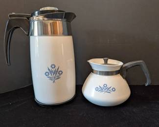 Vintage Corning Ware Tea Pot Electric Coffee Pot