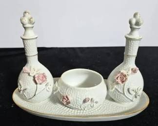 Vintage Japanese Porcelain Vanity Set