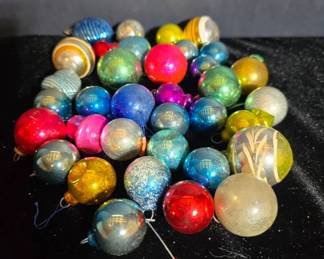 Vintage Miniature Glass Christmas Ornaments