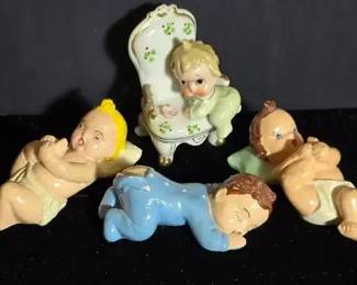 Vintage Porcelain Plaster Baby Dolls