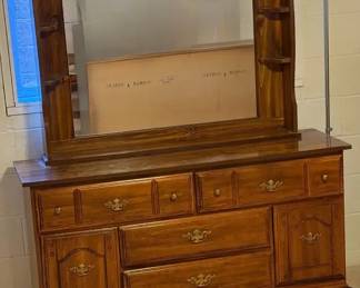 Wood Dresser With Mirror