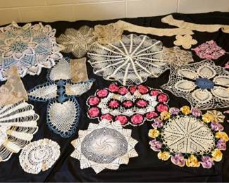 25 Crocheted Doilies