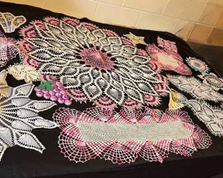 19 Crocheted Doilies