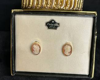 Antique Bracelet Vintage GF Earrings