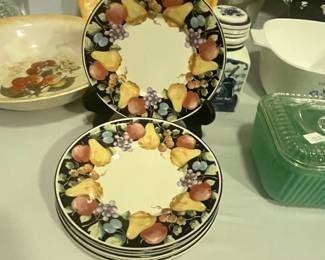 SANGO "FANCIFUL FRUIT" SALAD PLATES
