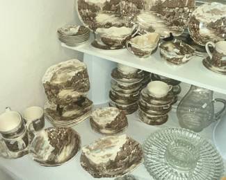 LARGE COLLECTION OF JOHNSON BROS. "OLDE ENGLISH COUNTRYSIDE"