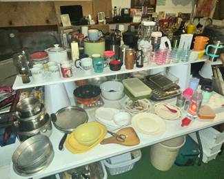 LOTS OF KITCHENWARE OUT HERE!