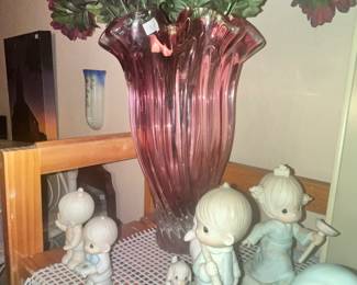 CRANBERRY GLASS VASE