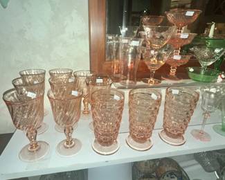 SWIRLED GOBLETS, TUMBLERS