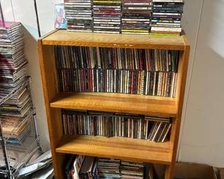 CD Collection, Wooden Shelf 