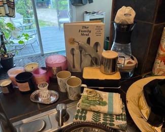 Cook Books, Candles, Mugs, Hand Towels