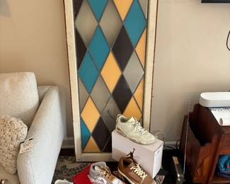Stained Glass Panel, Shoe Collection