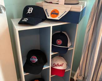 Wooden Shelf, Detroit Hats, Shoe Collection