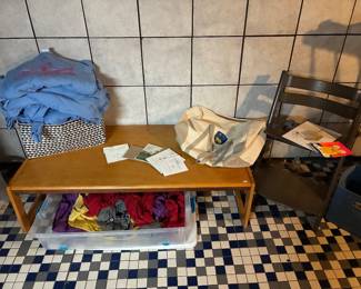 Wooden Bench, Clothing