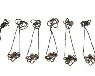 Lot 30: Lot of Octopus Pendant Necklaces