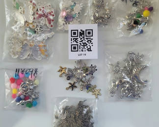 Lot 19: Assorted craft charms and embellishments