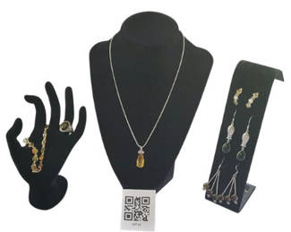 Lot 23: Assorted Jewelry Lot with Necklace, Bracelet, Ring, and Earrings