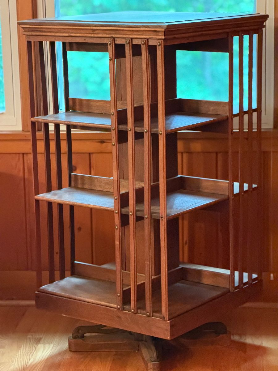 Arts & Crafts Mission Style Revolving Bookcase