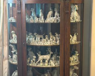 Large Collection of Vintage Dalmatian Porcelain Figurines