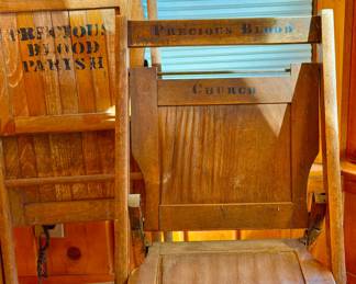 Precious Blood Church Wooden Folding Chairs 