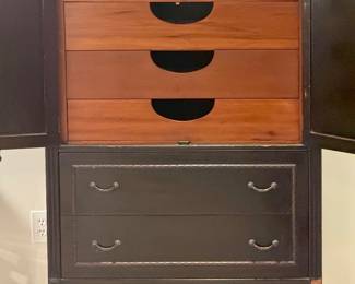 Antique Gentleman's Chest/Wardrobe with Interior Drawers