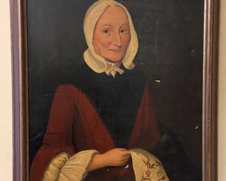 Original Oil Portrait of Woman Framed