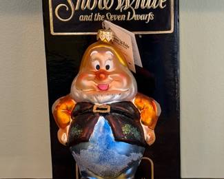 Christopher Radko Disney "Doc' Christmas Ornament w/ Box