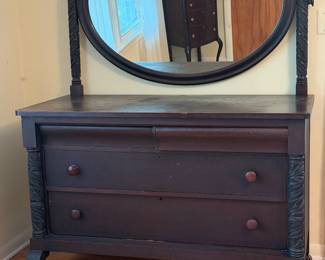 Berkey & Gay Antique Dresser w/ Mirror