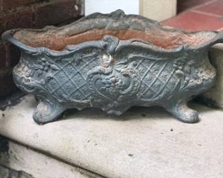 Antique Ornate Cast Iron Victorian Planter
