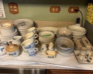 Full set of Pfaltzgraff ironstone dishes