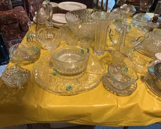 Cut glass items