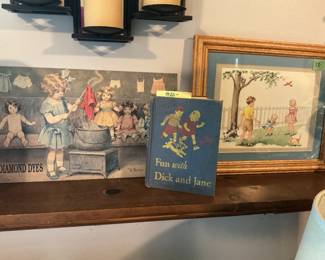 Dick and Jane artwork and books