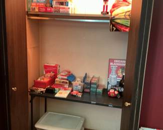 Puzzles, games and Chicago Blackhawks collectibles, Beanie babies