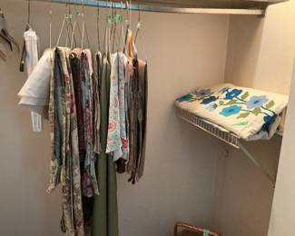 Tablecloths and handmade quilt