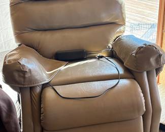 Leather Recliner, electric chair lift