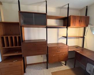 Modular Teak MCM Wall Unit Sold in Sections
