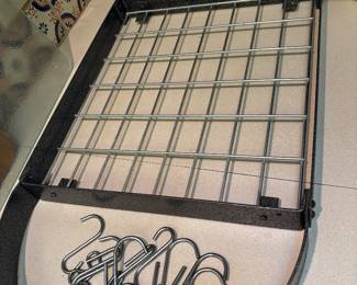 Pot Rack with chain and hooks