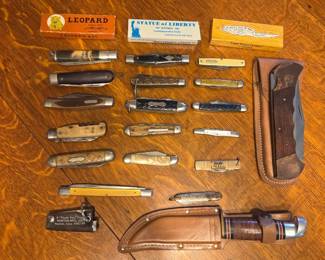 Pocket knives, fixed blade, bayonet
