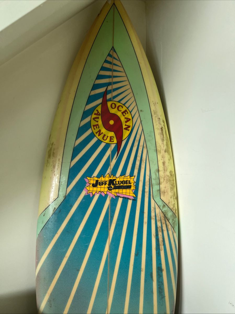 JEFF KLUGEL OCEAN AVENUE SURF BOARD,