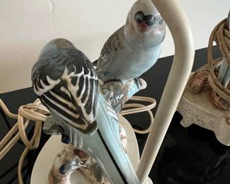 Parakeet Ceramic Lamps,
