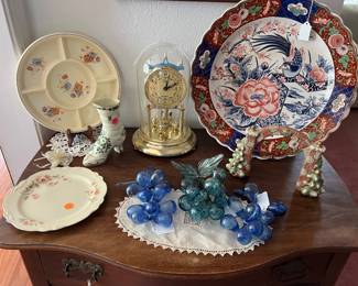 Plates, Lenox Shoe, Glass Grapes