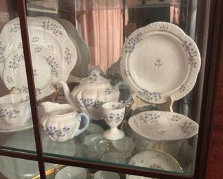 Shelley English fine bone China pattern blue rock