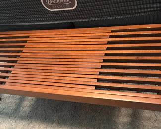 Mid-century slat bench