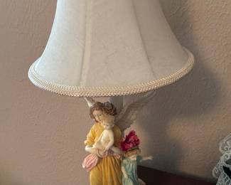 Porcelain Angel Lamp