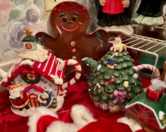 Fitz & Floyd Christmas teapots