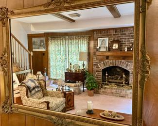Large Gold Frame Mirror