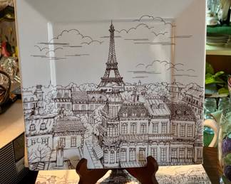 Eiffel Tower Paris Plates