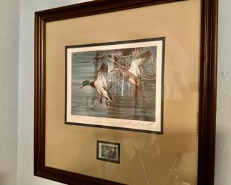 North Carolina duck stamp by Richard Plasschaert