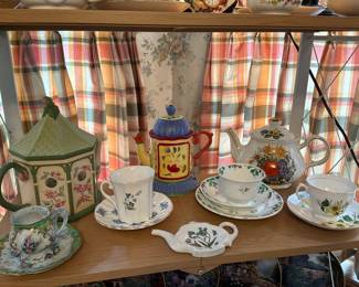 Assortment of Tea Cups & Teapots