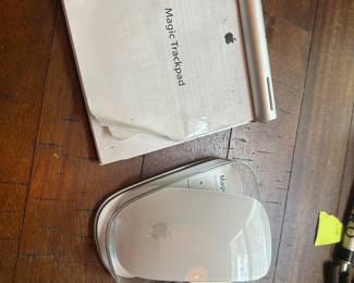 Apple mouse and Apple magic track pad